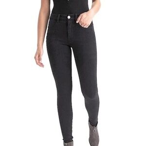 American Eagle Super Stretch X4 Hi-Rise Denim Jeggings Size 14S Onyx Black